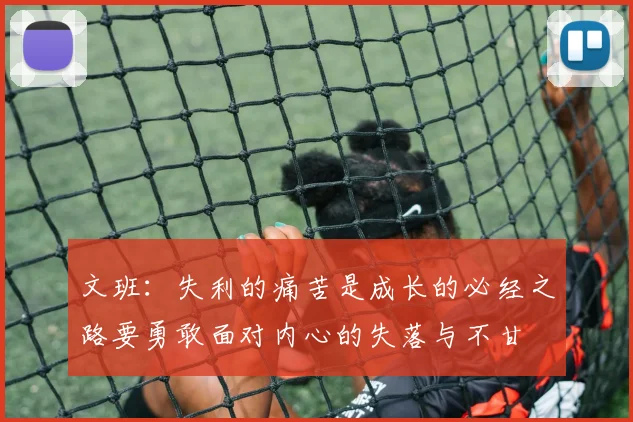 文班：失利的痛苦是成长的必经之路要勇敢面对内心的失落与不甘